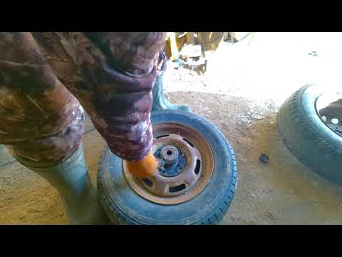 Видео: Колеса от жигулей на телегу от мотоблока.