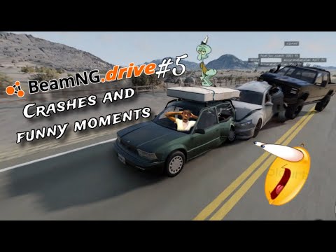 Видео: BeamNG Drive: автомобильные аварии/смешные моменты #5