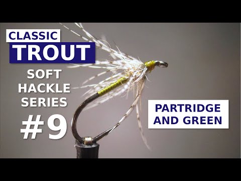 Видео: Вязание мушек на куропатку и зеленую мушку - Мягкая шершавая мокрая мушка