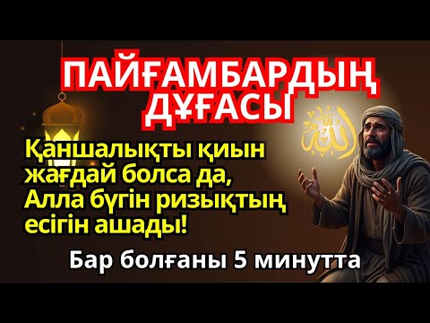 Видео: 🙌 ПАЙҒАМБАРДЫҢ ДҰҒАСЫ! Бар болғаны 5 минутта ризықтың есігін ашатын дұға!