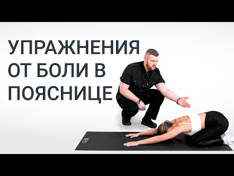 Видео: Болит поясница? Комплекс упражнений при боли в пояснице