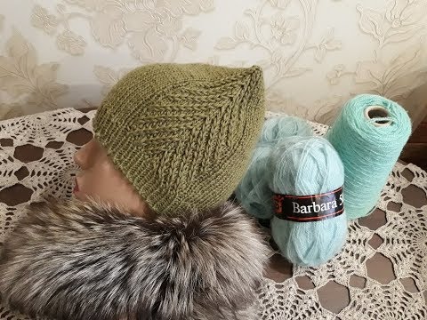 Видео: Шапка, шарф-хомут спицами. Часть 1.