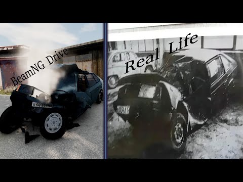 Видео: Авария Виктора Цоя в beamng drive