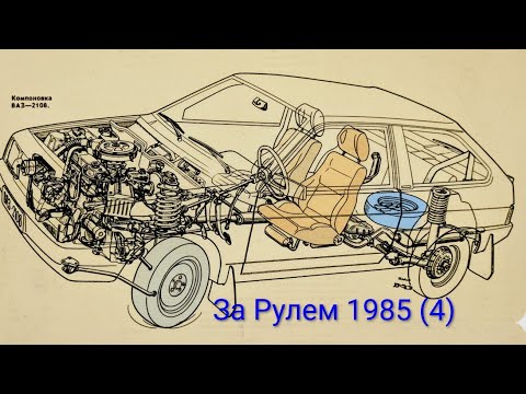 Видео: Журнал За Рулем 1985 выпуск 4. ВАЗ- 2108. Компоновка.