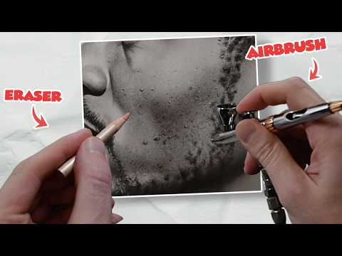 Видео: Использование аэрографа и ластика для текстур кожи