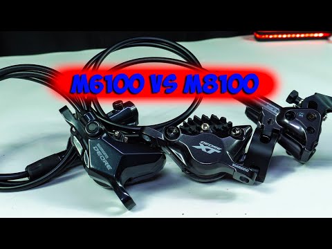 Видео: Shimano Deore m6100 vs Xt m8100 тормоза какие лучше