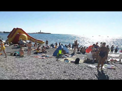 Видео: Чёрное море. Бродвей в Сукко. Пляжи в Большом Утрише. Уличные музыканты.