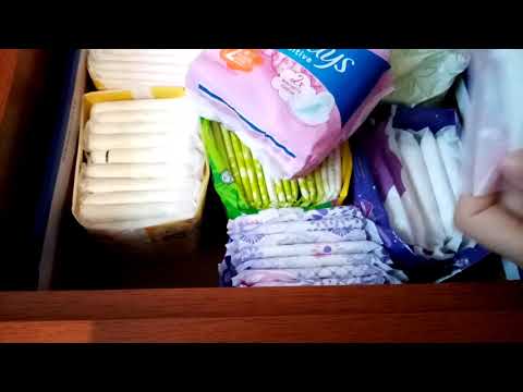 Видео: Моё хранение прокладок ( октябрь)