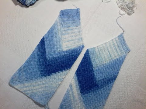 Видео: Жилетка безрукавка вязаная спицами  Начало с 3х петель  Геометрическое вязание. часть№1