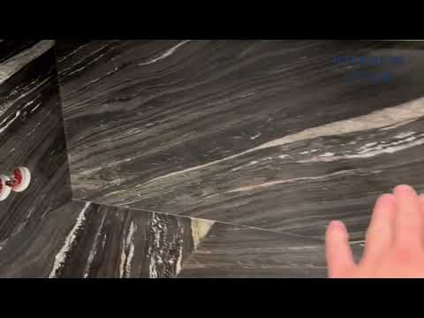 Видео: Столешница и фартук кухни из гранита Винтер Вуд в обработке кожа