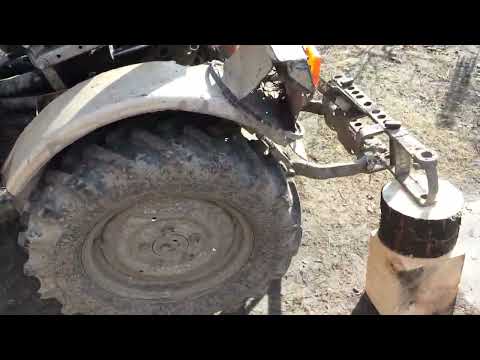 Видео: ВОМ и задний мост как включить на TZ-4k-14 мини тракторе? Практика в действии!