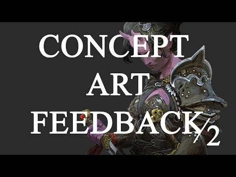 Видео: Concept Art Feedback #2 - разбор работы, ошибки и советы