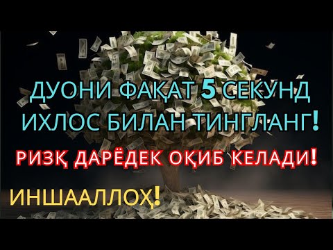 Видео: ✨1001 ризқ эшиги очилади! Фақат бир марта тингланг | Энг қудратли дуо, ризқочувчи дуо