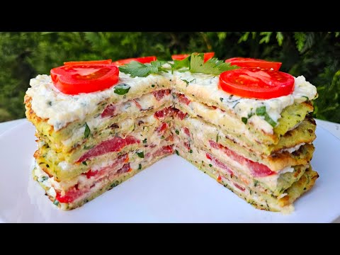 Видео: 🇺🇦🍅СОКОВИТИЙ КАБАЧКОВИЙ ТОРТ З ПОМІДОРАМИ. Яскравий, Ніжний і Смачний.🍅🇺🇦