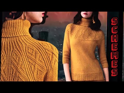 Видео: Обалденные 👍 свитера со схемами вязания. Awesome sweaters with knitting patterns.