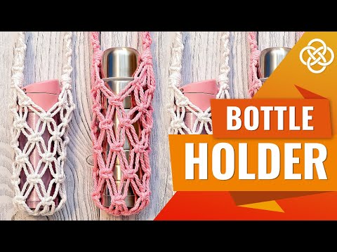 Видео: Авоська для бутылки в технике макраме | Macrame DIY | Урок макраме