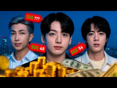 Видео: Сколько денег у участников BTS. ТОП 7 богатейших участников BTS