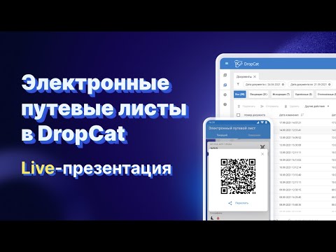 Видео: ЭЛЕКТРОННЫЙ ПУТЕВОЙ ЛИСТ: ПРЕЗЕНТАЦИЯ СЕРВИСА DROPCAT