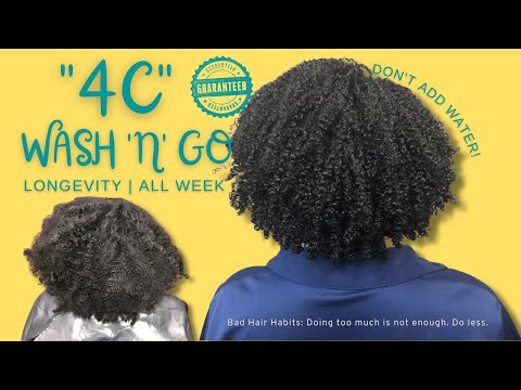 Видео: 4C Tight Curl Wash + Go. Не добавлять воду! — Гарантированная долговечность!