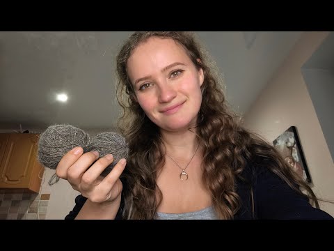 Видео: Вяжем из самоспряденной пряжи в прямом эфире