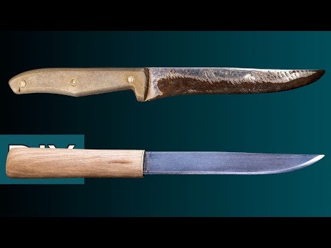 Видео: Как сделать Макири из старого кухонного ножа. Реставрация, заточка и травление. #Стройхак