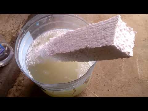 Видео: Краска из пенопласта где можно применять.