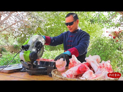 Видео: Пряный говяжий костный мозг и угощение моей жены, вкусно, но не жирно | Дядюшка Сельский Гурман