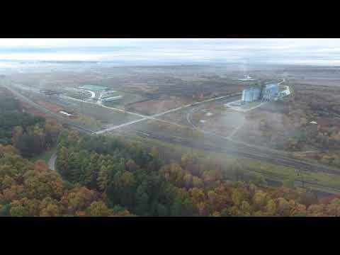 Видео: Станції Мостиська з повітря