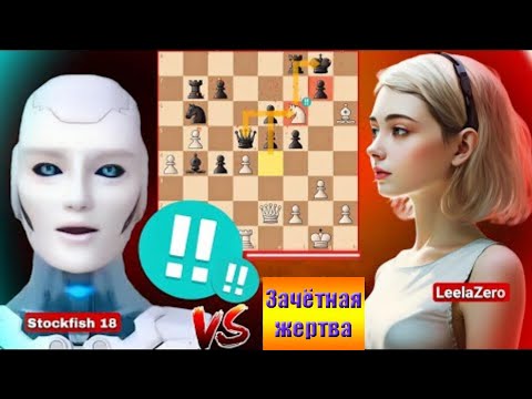 Видео: Stockfish 18 блестяще пожертвовал половину своих фигур против LeelaZero! сможет ли он выжить?