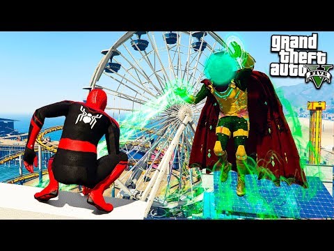 Видео: ЧЕЛОВЕК ПАУК ВДАЛИ ОТ ДОМА ПРОТИВ МИСТЕРИО В ГТА 5 МОДЫ! ОБЗОР МОДА В GTA 5! ИГРЫ ГТА ВИДЕО MODS