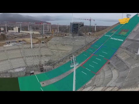 Видео: Строящийся трамплин в Щучинске может быть опасен для жизни спортсменов