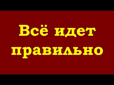 Видео: Всё идет правильно