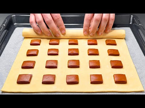 Видео: Если у вас есть шоколад и слоеное тесто, приготовьте этот десерт за 5 минут!
