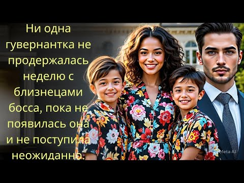 Видео: Ни одна гувернантка не продержалась неделю с близнецами босса, пока не появилась она и не посту... 