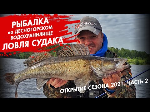 Видео: Рыбалка на Десногорском водохранилище. Открытие сезона 2021. Ловля судака. Часть 2