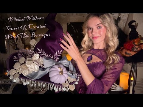 Видео: ASMR Wicked Willows Cursed & Curated Hat Shop 🐈‍⬛🔮 (бутик ведьминских шляп + снятие мерок)