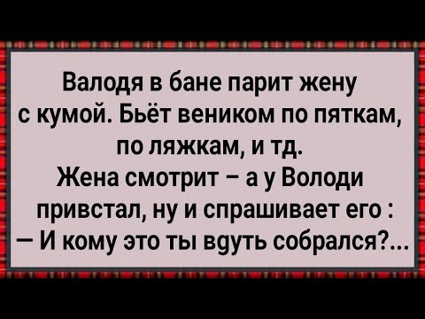 Видео: Как Володя в Бане Жену с Кумой Парил! Сборник Свежих Анекдотов! Юмор!