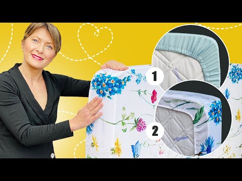 Видео: Как Сделать Простыню С Резинкой Двумя Способами Под Любую Кровать Двумя Способами