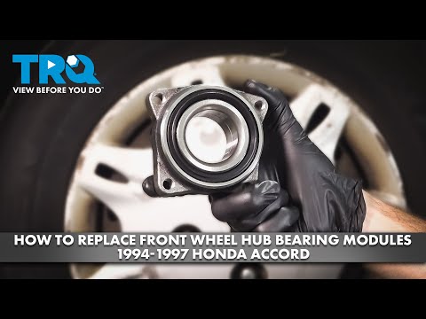 Видео: Как заменить подшипники ступицы переднего колеса в Honda Accord 1994-1997 годов