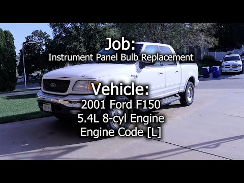 Видео: Ford F150 2001 года — замена лампы на панели приборов (комбинация приборов, поворотный патрон)