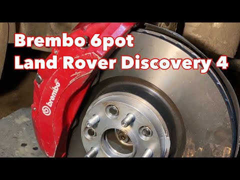 Видео: Тормоза Brembo 6 поршней на Land Rover Discovery 4.