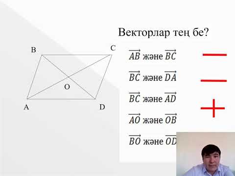 Видео: Вектор ұғымы, 9 сынып.