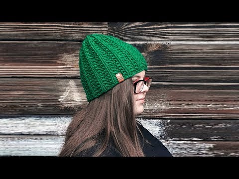 Видео: Шапка польской резинкой по кругу