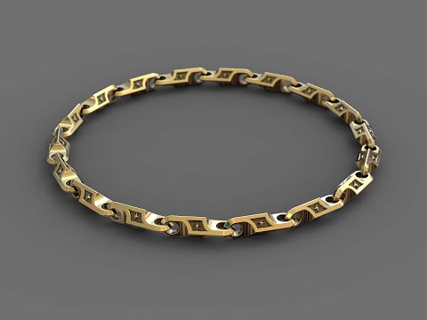 Видео: Моделируем звено цепочки. Chain link in Rhinoceros 3D. #SantaYork