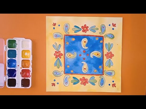 Видео: Мамин платок  ИЗО в 3 классе