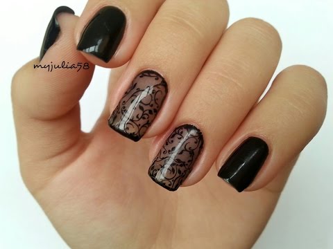 Видео: Дизайн ногтей гель-лаками в технике ВУАЛЬ/ КОЛГОТКИ