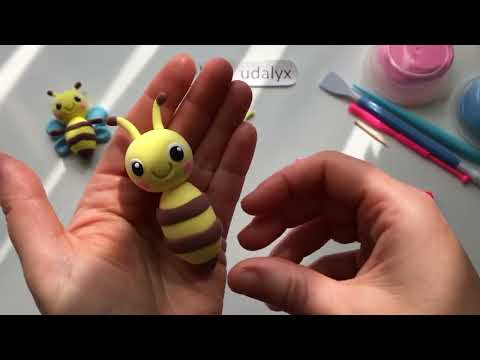 Видео: Пчелка из воздушного пластилина