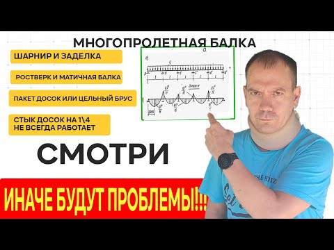 Видео: МНОГОПРОЛЕТНАЯ БАЛКА ПЕРЕКРЫТИЯ// Как самому правильно рассчитать