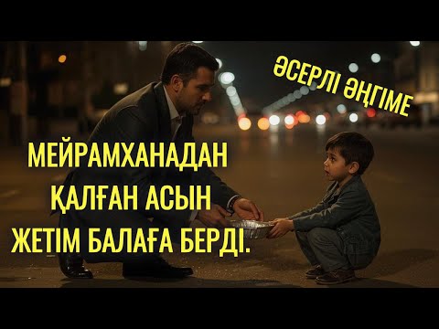 Видео: Бай элиталық мейрамханадан қалған асын бейбақ жетім балаға берді.