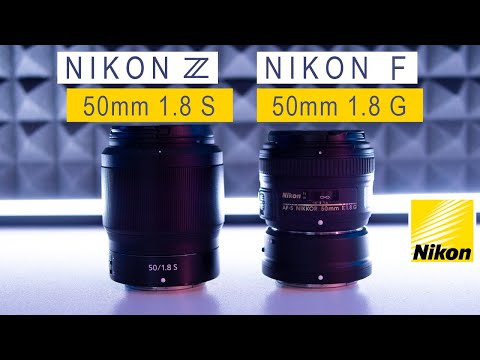 Видео: Nikon Z 50mm 1.8 S против 50mm 1.8 G | Зеркальные и беззеркальные объективы